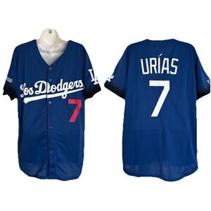 NEW Los Angeles Dodgers Jersey Julio Urias #7 Blue SGA Men's M